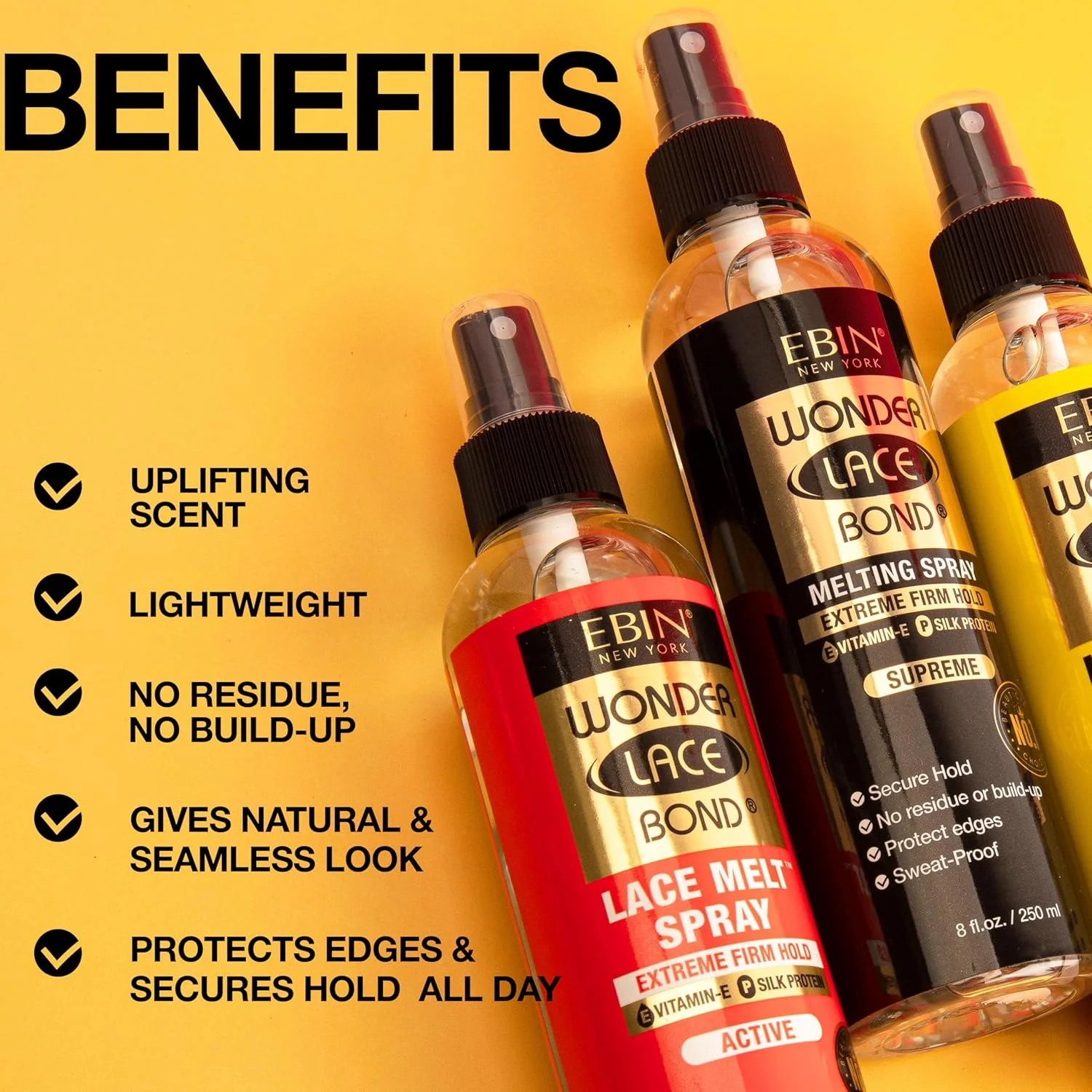 اسپری حالت دهنده مو ایبین نیویورک Wonder Bond، 250 میلی لیتر - قدرت نگهداری فوق العاده قوی (اصلی)