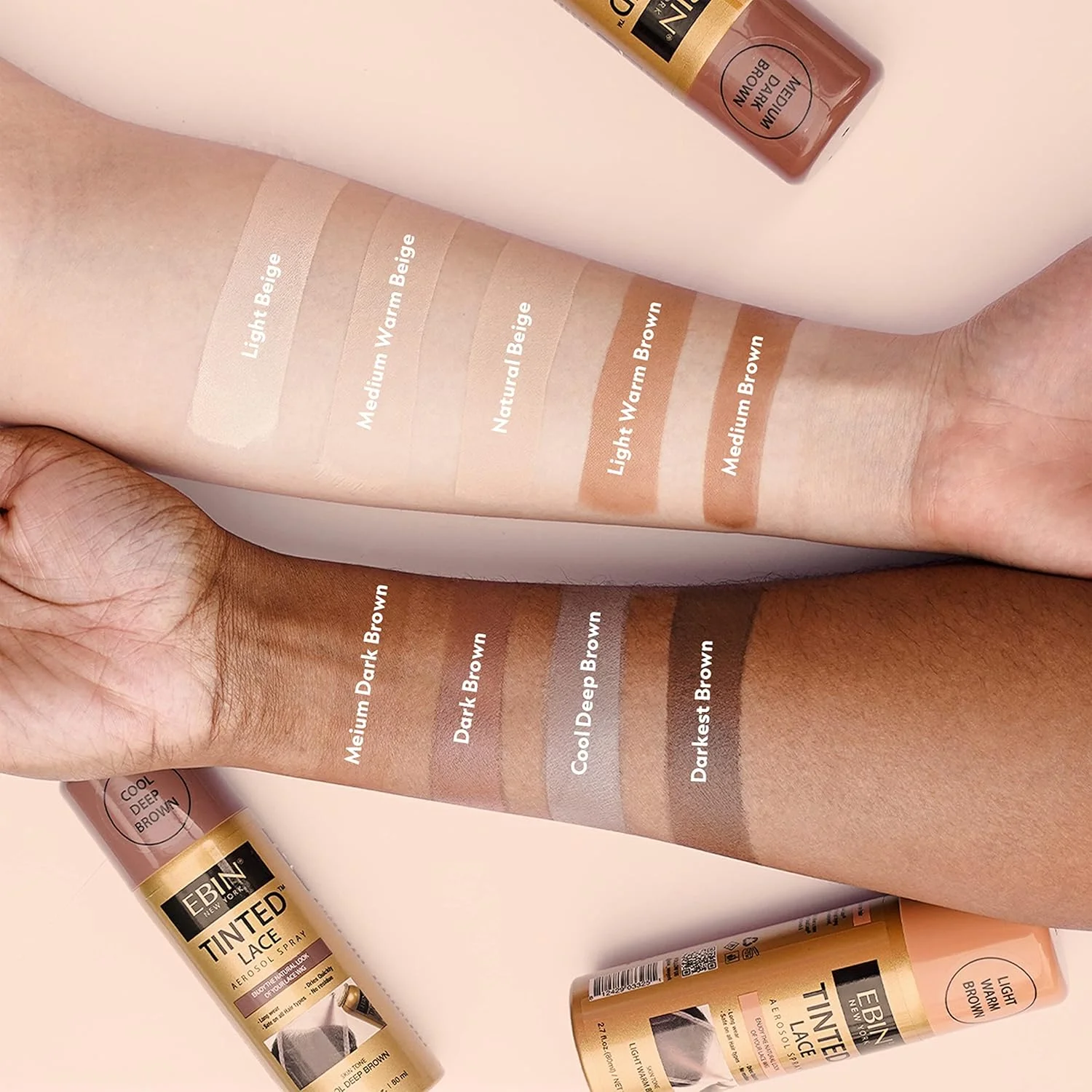 اسپری رنگی توری EBIN NEW YORK - 150 میلی لیتر (بژ گرم متوسط)