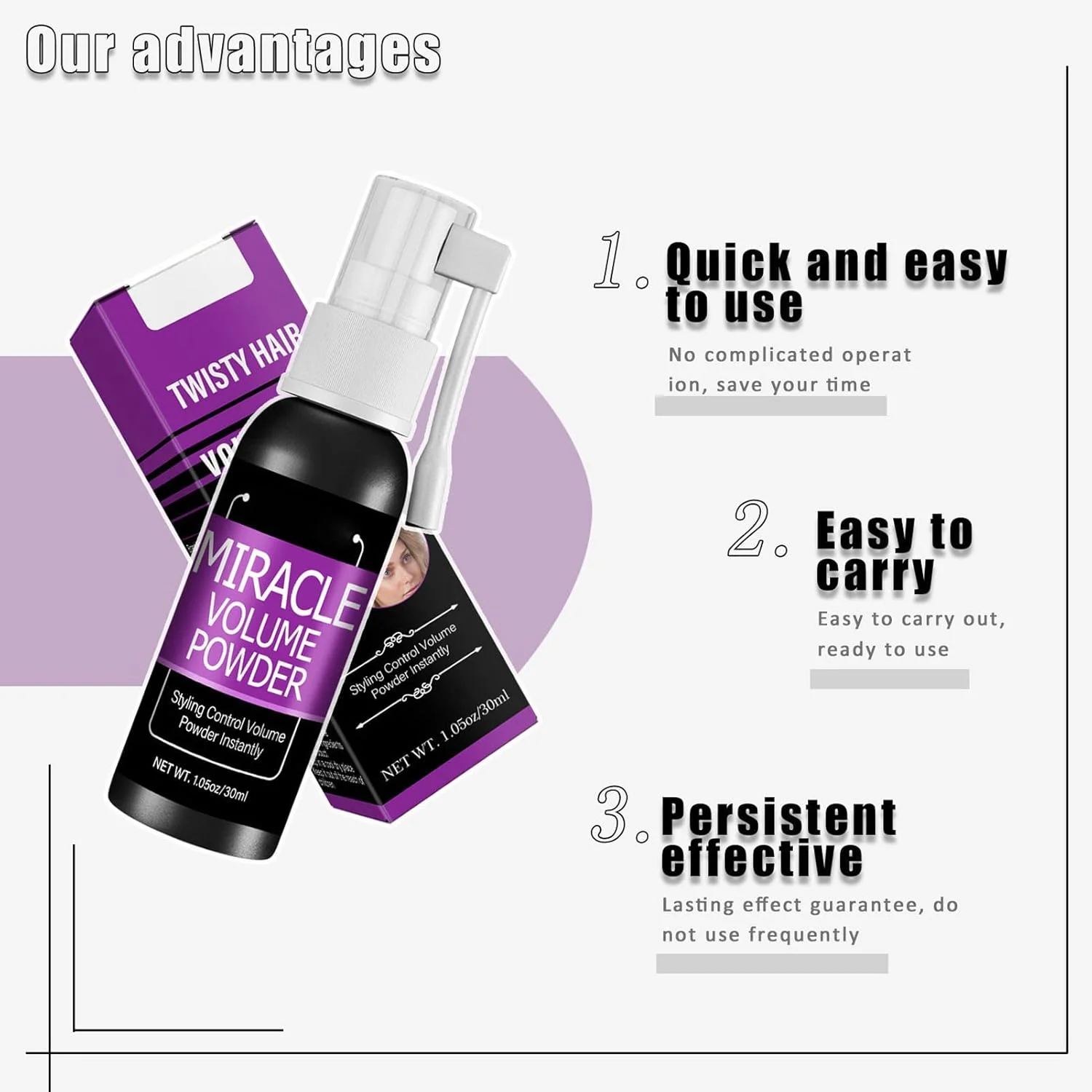 اسپری حجم دهنده مو - 4 عدد، اسپری ضخیم کننده مو، اسپری حجم دهنده و پرپشت کننده مو، کنترل چربی بدون نیاز به شستشو، اسپری حجم دهنده و پرپشت کننده مو - 30 میلی لیتر اسپری حجم دهنده مو - 4 عدد، اسپری ضخیم کننده مو، اسپری حجم دهنده و پرپشت کننده مو، کنترل چربی بدون نیاز به شستشو، اسپری حجم دهنده و پرپشت کننده مو - 30 میلی لیتر