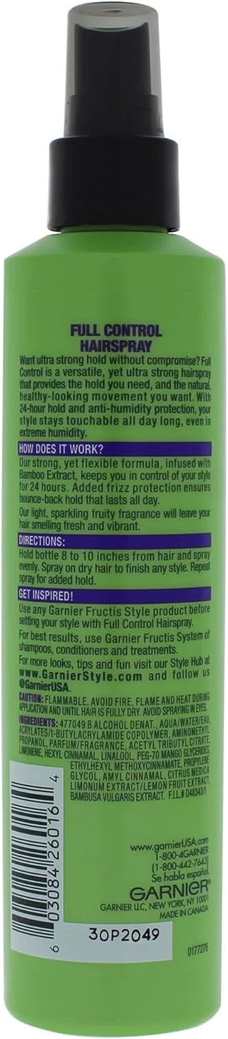 اسپری موی غیرآئروسل گارنیه فروکتیس استایل فول کنترل، ضد رطوبت، 251 میلی لیتر اسپری موی غیرآئروسل گارنیه فروکتیس استایل فول کنترل، ضد رطوبت، 251 میلی لیتر