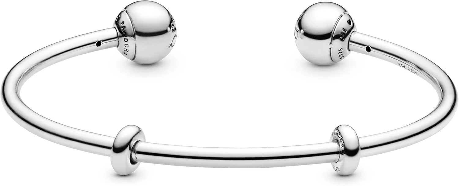 دستبند النگویی باز زنانه پاندورا Moments از جنس نقره استرلینگ