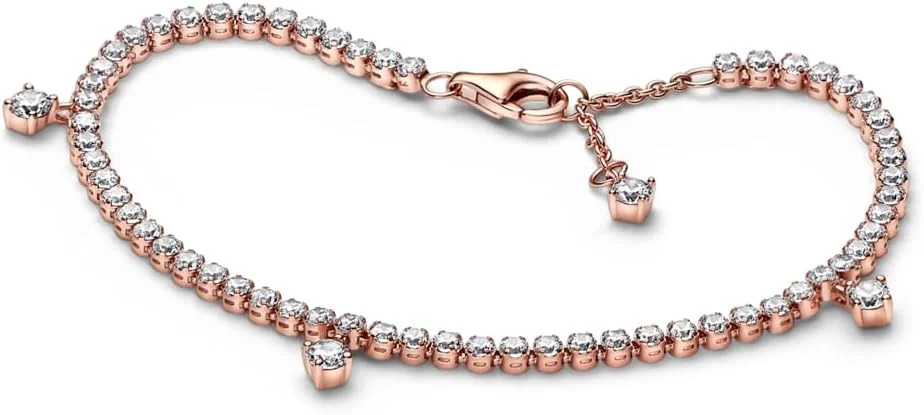 دستبند تنیس قطره ای درخشان پاندورا