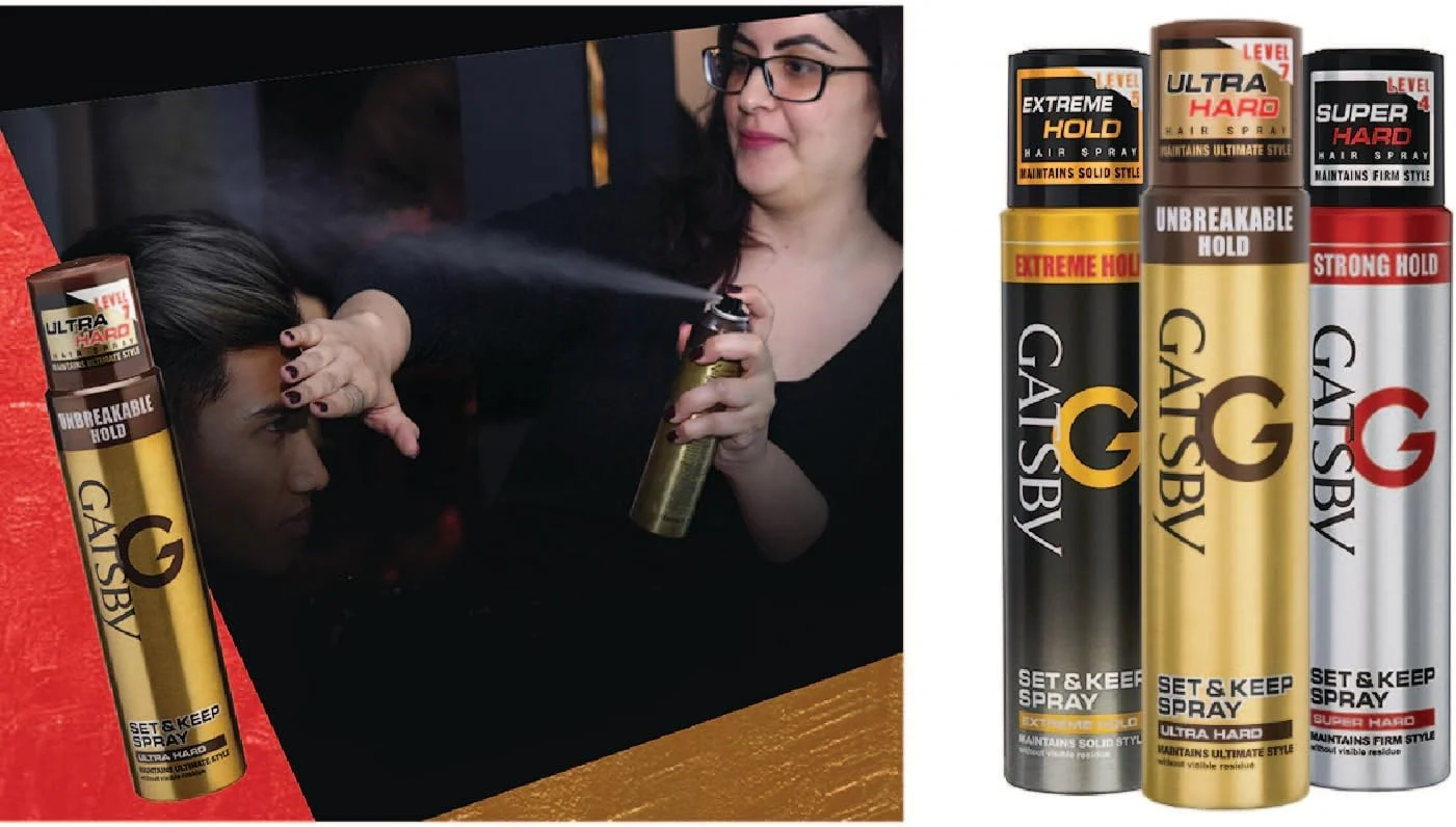 اسپری حالت دهنده و نگهدارنده فوق العاده قوی گتسبی | حداکثر قدرت حالت دهی برای یک مدل موی بی نقص | 66 میلی لیتر