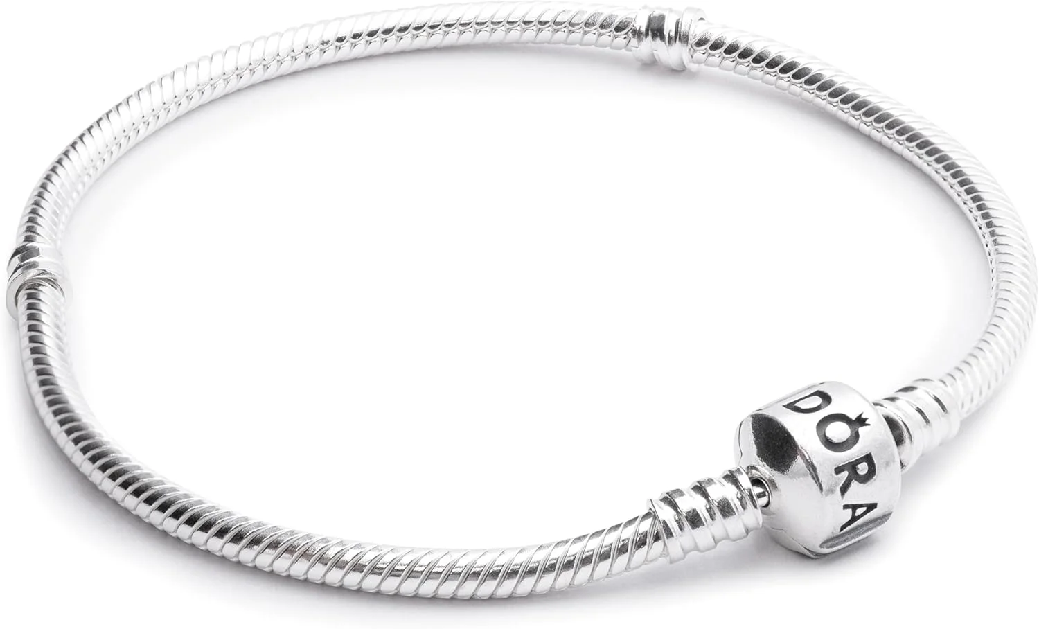 دستبند آویز قفل مهره ای نقره استرلینگ 925 زنانه