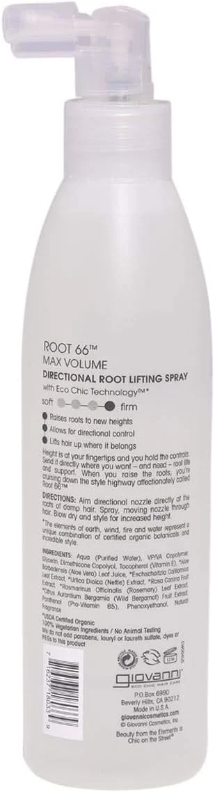 اسپری حجم دهنده مو جیووانی مدل Root 66، ۲۵۰ میلی لیتر