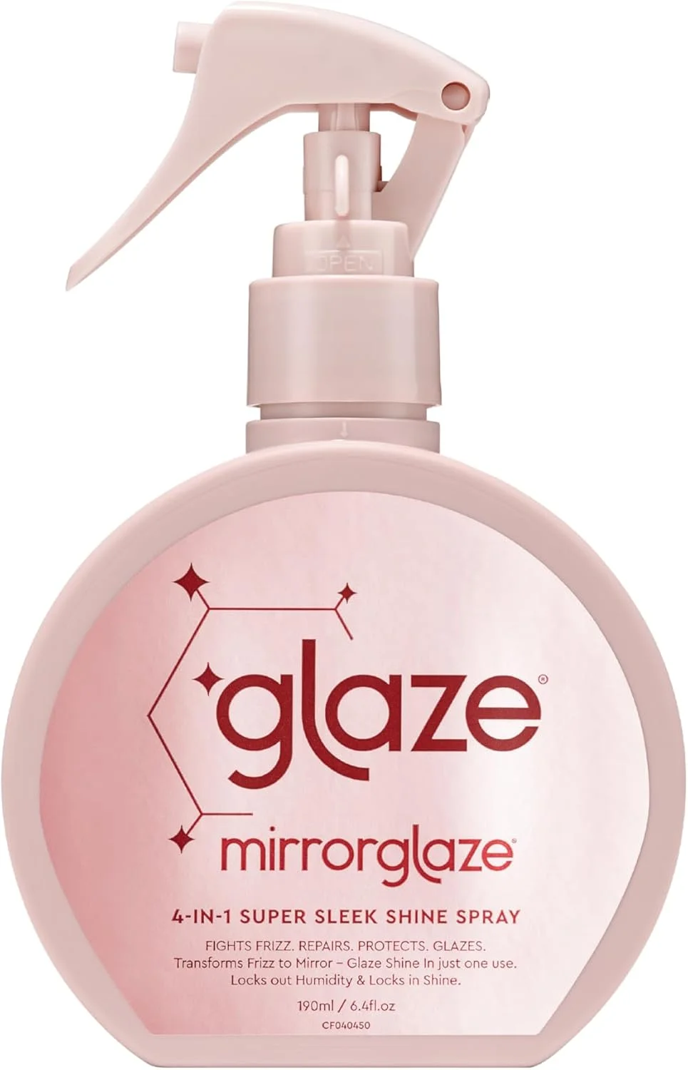 اسپری براق کننده مو گلیز MirrorGlaze Super Sleek – تبدیل وز به درخشش شیشه ای، محافظت در برابر حرارت، جلوگیری از رطوبت + ترمیم پیوندها – 190 میلی لیتر