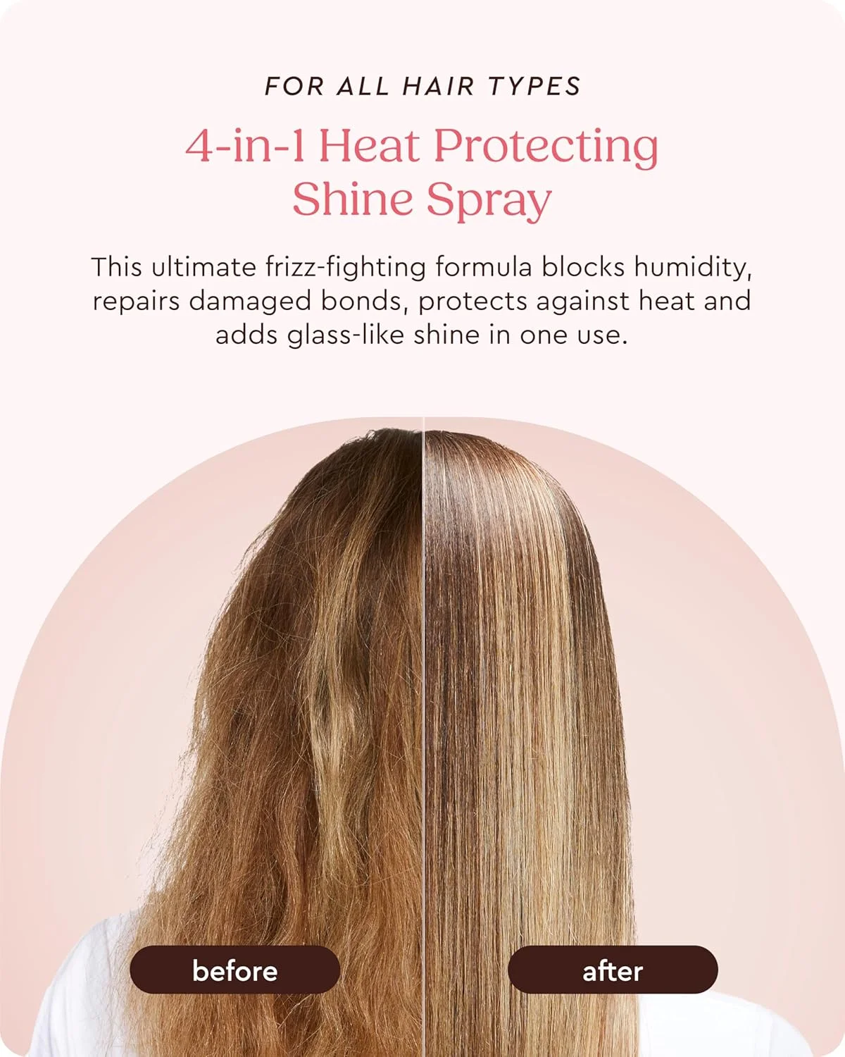 اسپری براق کننده مو گلیز MirrorGlaze Super Sleek – تبدیل وز به درخشش شیشه ای، محافظت در برابر حرارت، جلوگیری از رطوبت + ترمیم پیوندها – 190 میلی لیتر