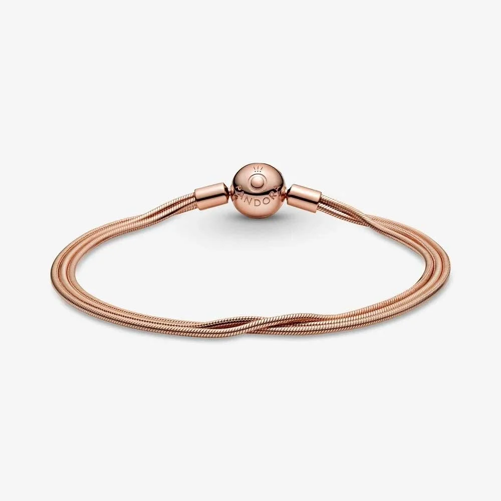 دستبند زنجیری چند ردیفه زنانه پاندورا مدل 589338C00