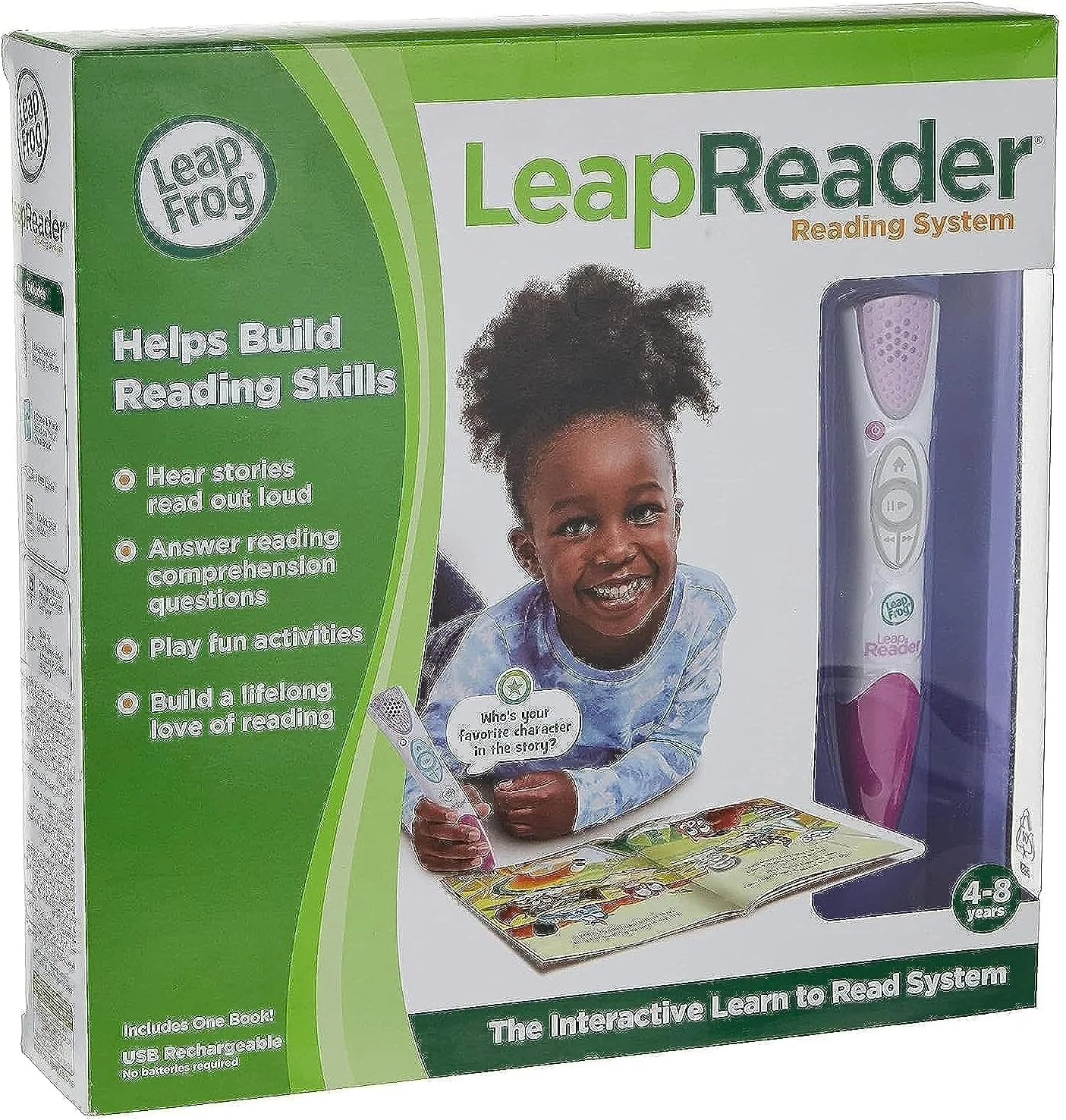 سیستم خواندن و نوشتن لیپ‌فراگ لیپ‌ریدر، صورتی، اسباب‌بازی آموزشی برای کودکان نوپا و پیش‌دبستانی، آموزش آواشناسی، خواندن زودهنگام و مهارت‌های نوشتاری، ایده‌آل برای کودکان 4 سال به بالا