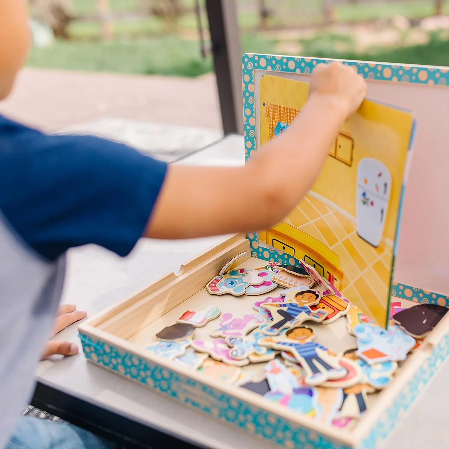 بازی تصویری مغناطیسی چوبی Melissa & Doug Blues Clues You