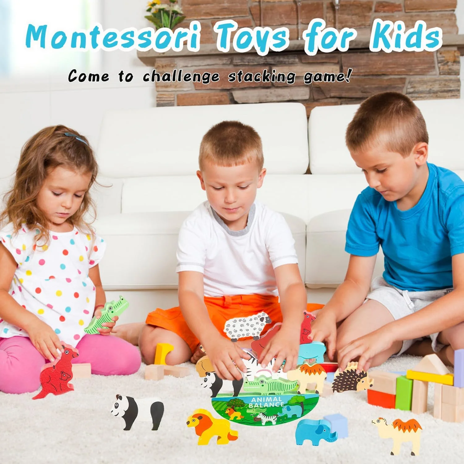 اسباب بازی های چوبی حیوانات ماسرو، مناسب کودکان ۲ تا ۷ سال، اسباب بازی آموزشی مونته سوری، بازی فکری و تعادلی