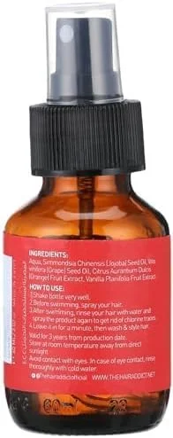 اسپری محافظ مو در برابر کلر و آب دریا Hair Addict – حجم 60 میلی لیتر | محافظت در برابر آسیب های خورشید | کاهش شکستگی مو | حاوی روغن جوجوبا و ویتامین های مغذی | فرمولاسیون دو فاز 100% طبیعی اسپری محافظ مو در برابر کلر و آب دریا Hair Addict – حجم 60 میلی لیتر | محافظت در برابر آسیب های خورشید | کاهش شکستگی مو | حاوی روغن جوجوبا و ویتامین های مغذی | فرمولاسیون دو فاز 100% طبیعی