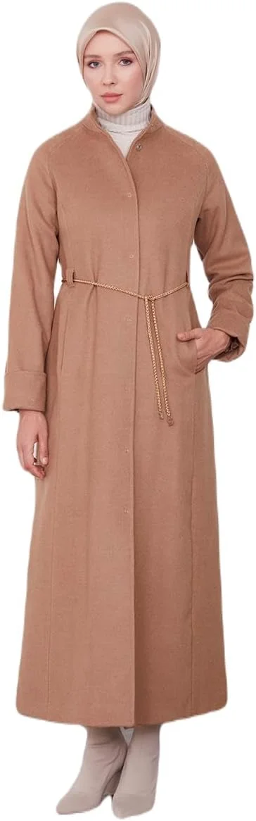 مانتو آرمینه - پوشاک حجاب مدرن و شیک | 44 - شتری