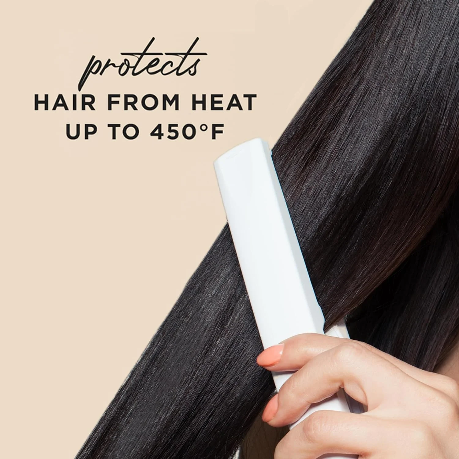 اسپری محافظ حرارت مو حاوی نارگیل و روغن آرگان، محافظت تا دمای 232 درجه سانتیگراد، بدون پارابن و رنگ، بدون سولفات، مناسب برای انواع مو، بدون الکل، افزایش درخشندگی، 190 میلی لیتر