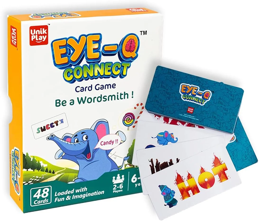بازی آموزشی UnikPlay Eye Q Connect، بازی کارتی برای پسران و دختران 6 تا 99 سال، بازی کارتی با یادگیری آسان، بازی فکری سرگرم کننده خانوادگی، هدیه تولد بازی آموزشی UnikPlay Eye Q Connect، بازی کارتی برای پسران و دختران 6 تا 99 سال، بازی کارتی با یادگیری آسان، بازی فکری سرگرم کننده خانوادگی، هدیه تولد
