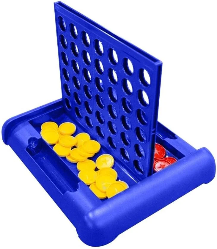 بازی فکری ردیف ۴ تایی UKR، بازی تخته ای استراتژیک و آموزشی، اسباب بازی های یادگیری کلاسیک برای کودکان و بزرگسالان، تفکر منطقی