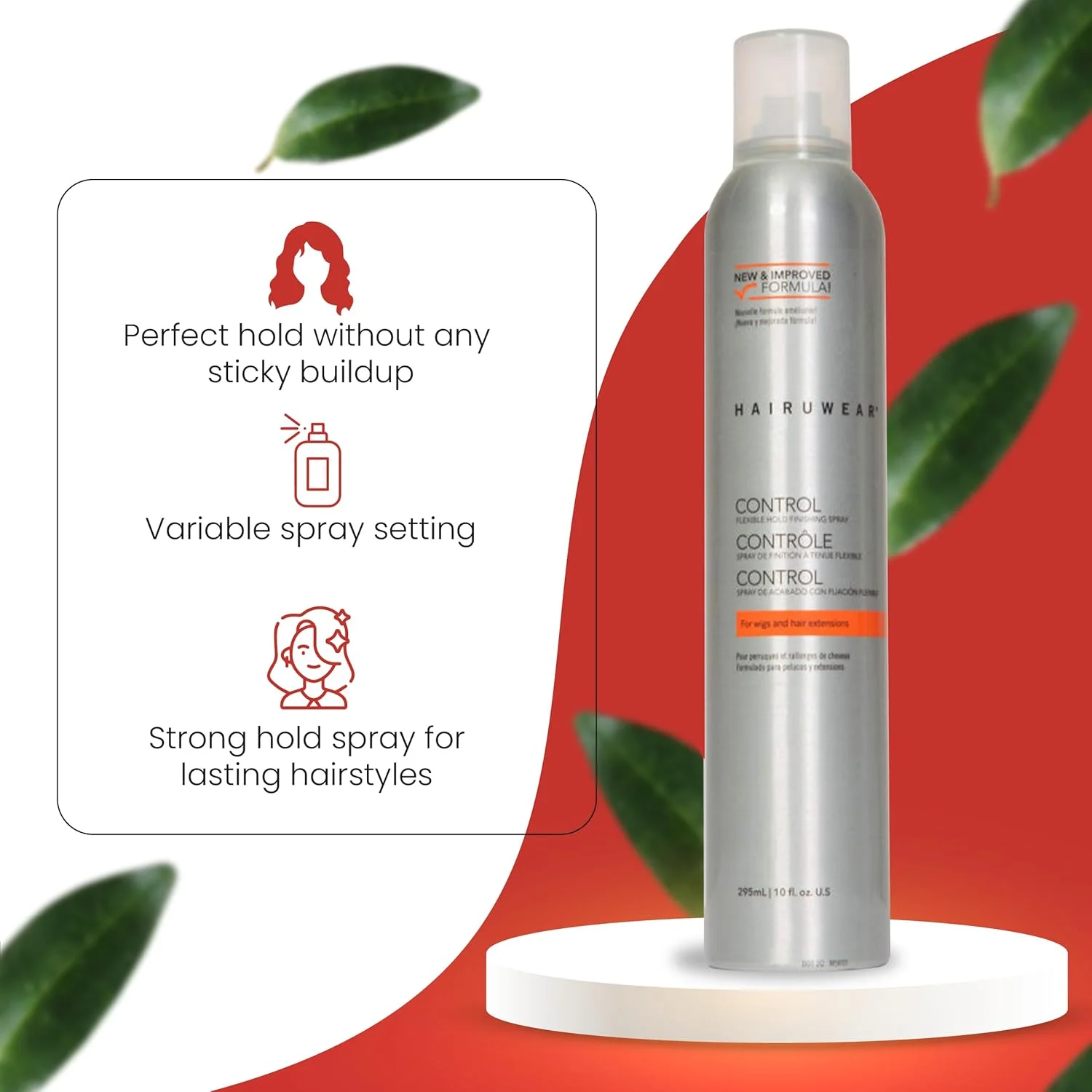 اسپری حالت دهنده قوی "کنترل" برای موهای مصنوعی و اکستنشن مو 283 گرم