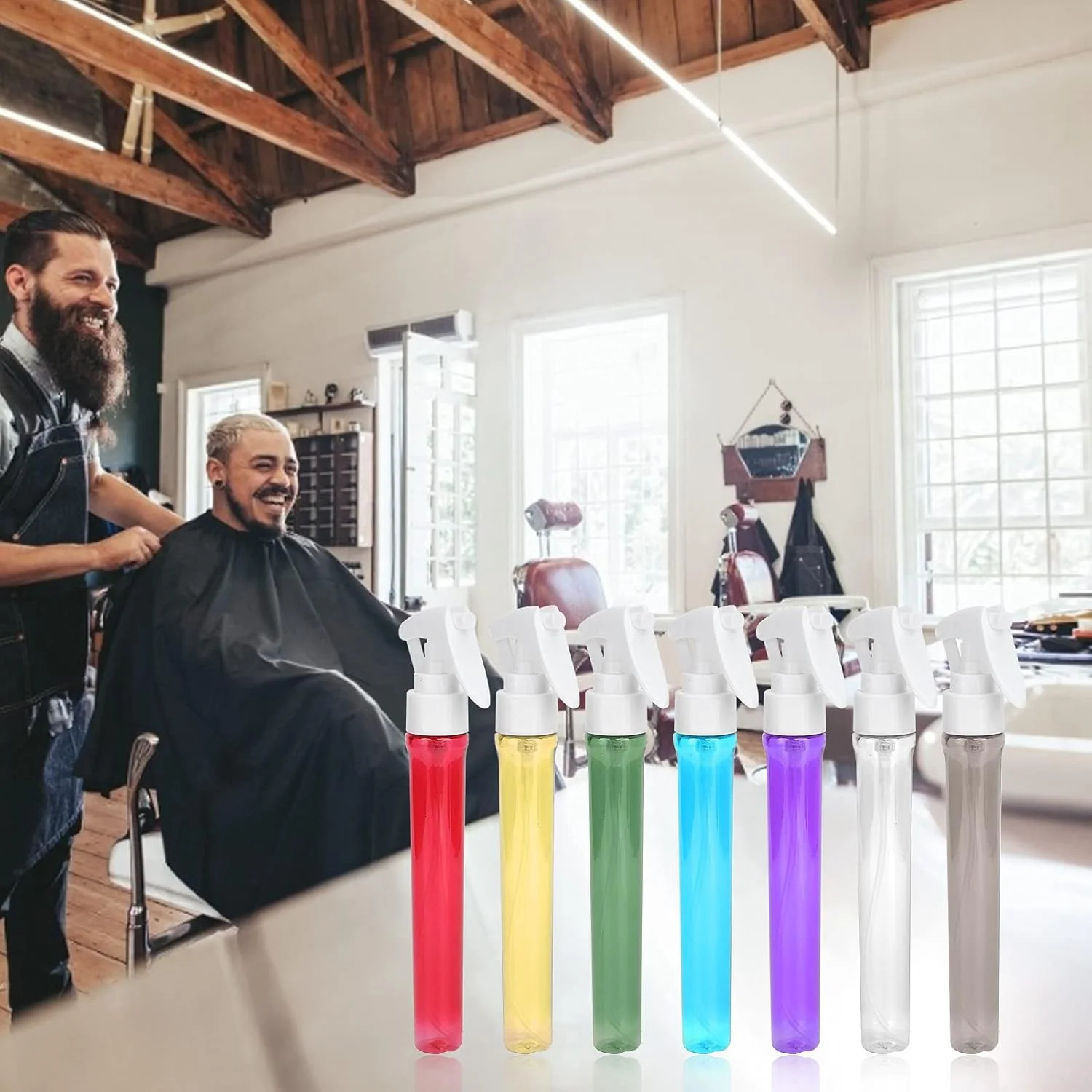 بطری اسپری کوچک 38 میلی لیتری آرایشگری، کتری اسپری مه پاش قابل پر کردن مجدد، بطری اسپری خالی برای حالت دادن به مو، تمیز کردن، گیاهان، مراقبت از پوست (شفاف)