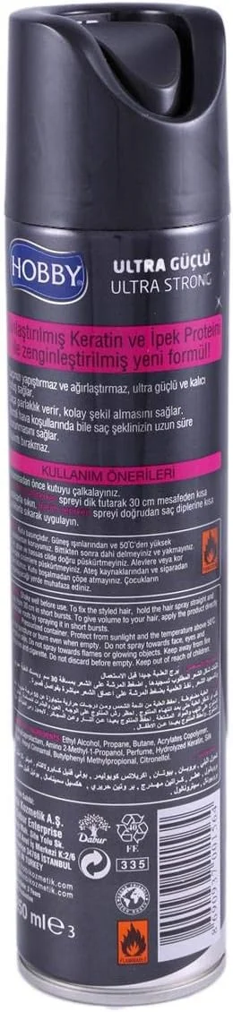 اسپری حالت دهنده مو هابی، 250 میلی لیتر