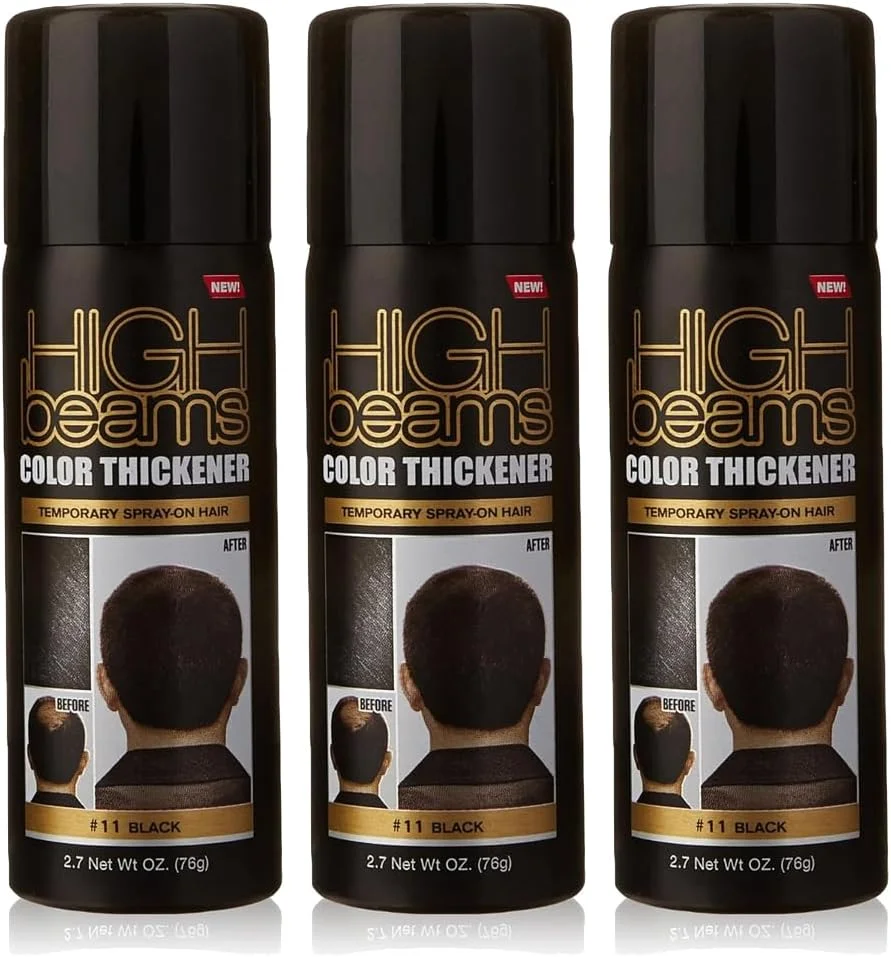 اسپری رنگ موی موقت و حجم دهنده های بیمز - مشکی 80 میلی لیتر (بسته 3 عددی)