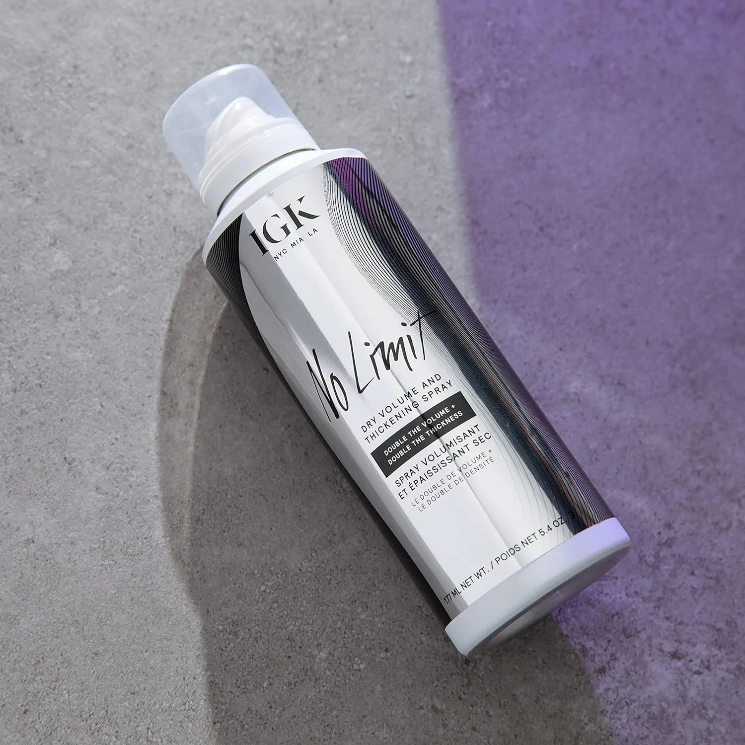 اسپری حجم دهنده و ضخیم کننده مو خشک IGK NO LIMIT، 160 میلی لیتر اسپری حجم دهنده و ضخیم کننده مو خشک IGK NO LIMIT، 160 میلی لیتر