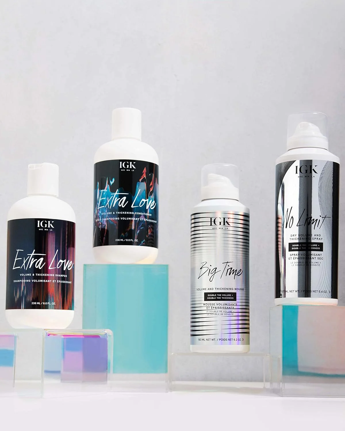 اسپری حجم دهنده و ضخیم کننده مو خشک IGK NO LIMIT، 160 میلی لیتر اسپری حجم دهنده و ضخیم کننده مو خشک IGK NO LIMIT، 160 میلی لیتر