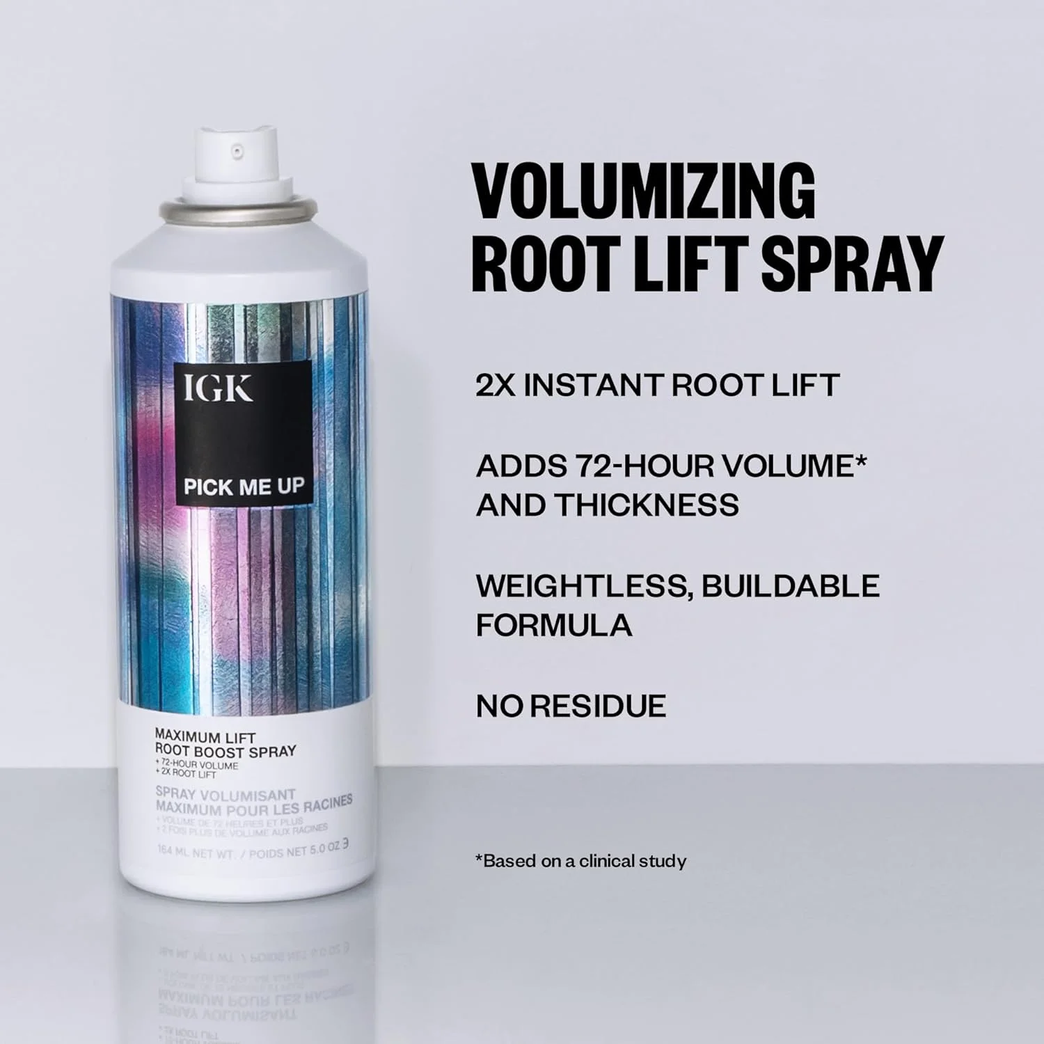 اسپری افزایش حجم ریشه مو آی جی کی مدل Pick Me Up