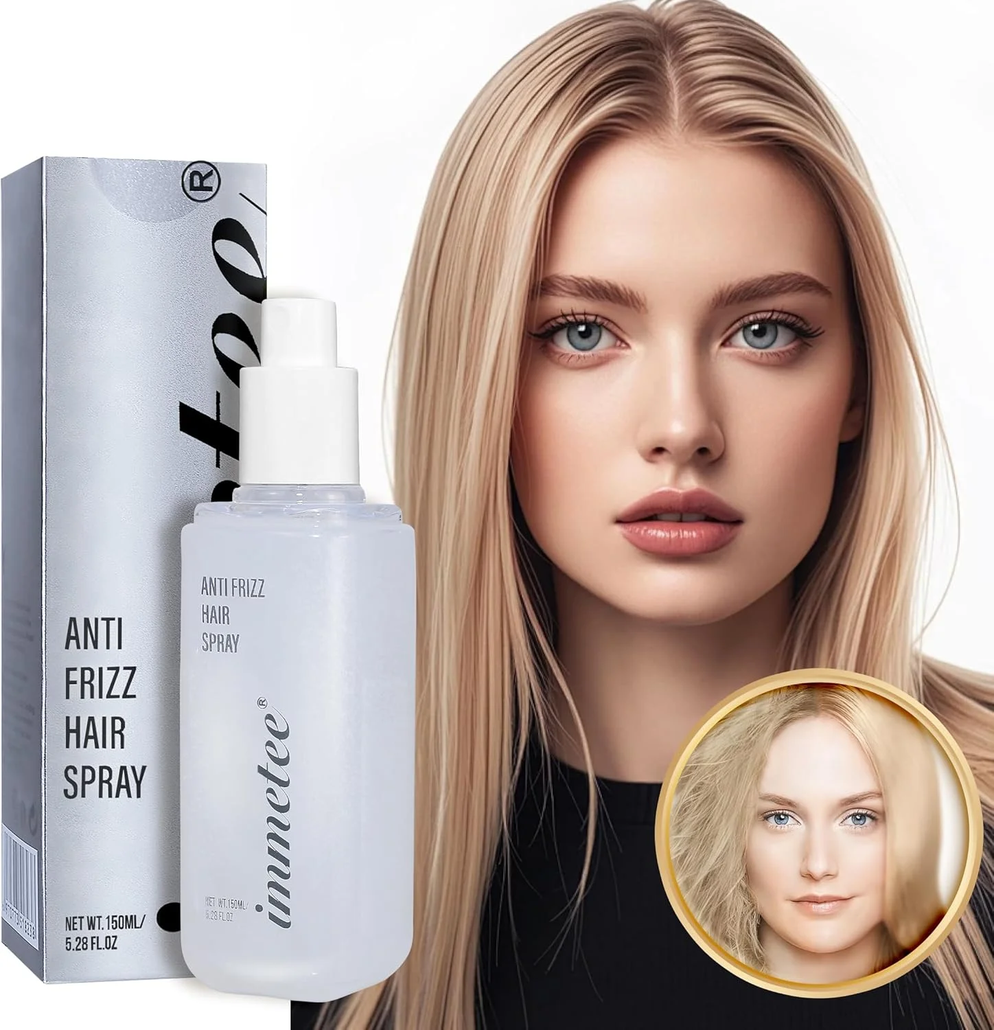 اسپری مو ضد وز ایمتی، اسپری حالت دهنده و تثبیت کننده مو، اسپری صاف کننده و مرطوب کننده مو، محافظ و باز کننده گره مو (150 میلی لیتر) اسپری مو ضد وز ایمتی، اسپری حالت دهنده و تثبیت کننده مو، اسپری صاف کننده و مرطوب کننده مو، محافظ و باز کننده گره مو (150 میلی لیتر)