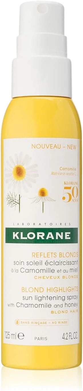 اسپری روشن کننده مو کلوران با عصاره بابونه و عسل، ایجاد هایلایت های طبیعی و کنترل شده، فاقد پارابن، هیدروژن پراکسید، آمونیاک و سولفات، 125 میلی لیتر