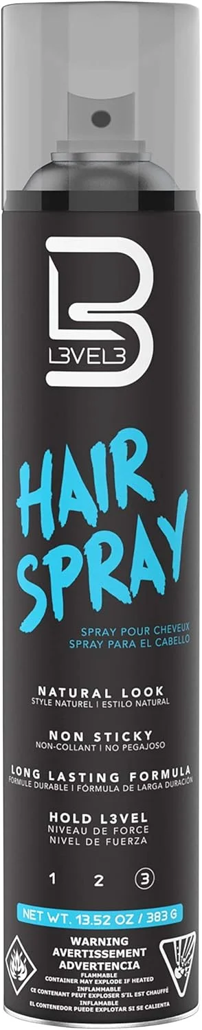 اسپری مو L3 Level 3 - اسپری مو با ماندگاری طولانی و قدرت نگهدارندگی قوی - مناسب برای آقایان و بانوان - Level Three - مناسب برای انواع مو