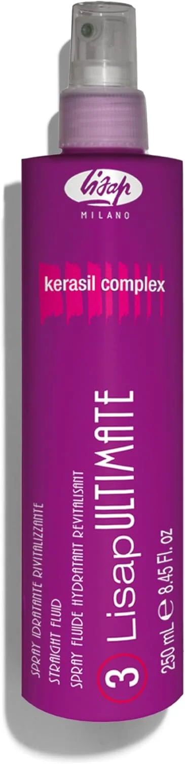 محافظ حرارتی مو لیزاپ، اسپری موی مایع صاف کننده نهایی، محصولات ضد وز مو، محافظت حرارتی آبرسان، تقویت کننده، صاف کننده و حالت دهنده مو، مناسب برای انواع مو، 250 میلی لیتر