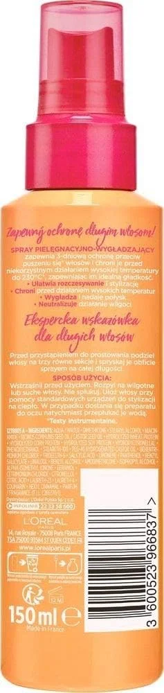 اسپری صاف کننده مو لورآل پاریس السیو دریم لانگ، اتوکشی آسان تر، 150 میلی لیتر اسپری صاف کننده مو لورآل پاریس السیو دریم لانگ، اتوکشی آسان تر، 150 میلی لیتر