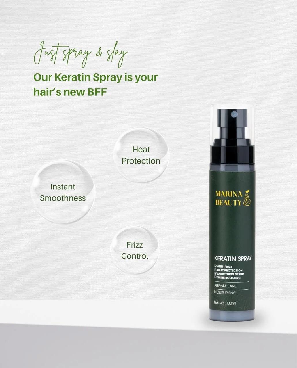 اسپری کراتین ضد وز مو