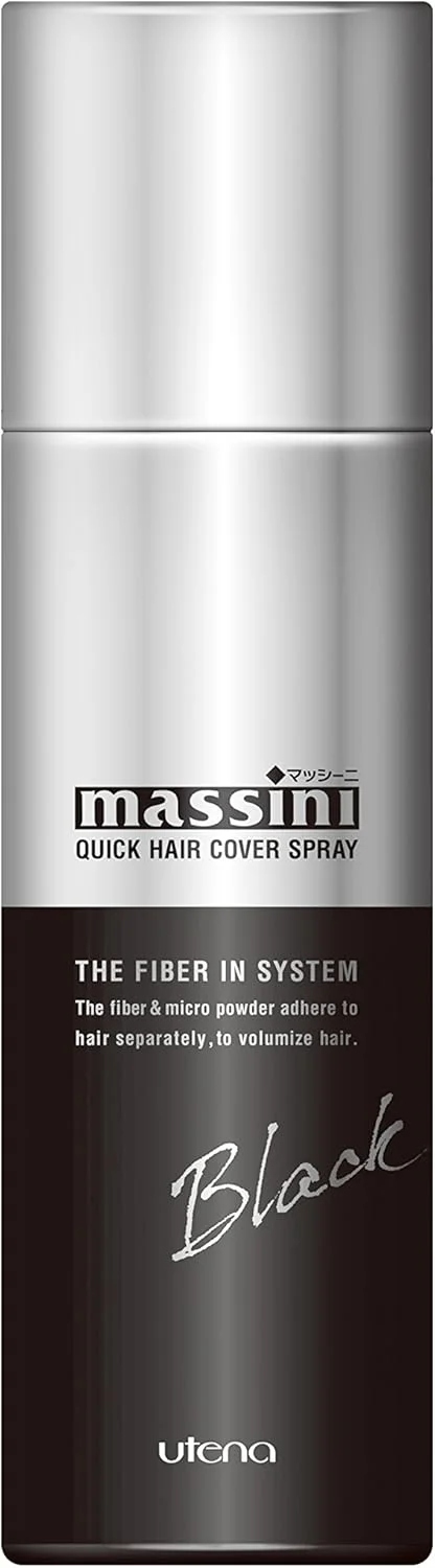 اسپری پوشش سریع مو ماسینی مشکی 140 گرم