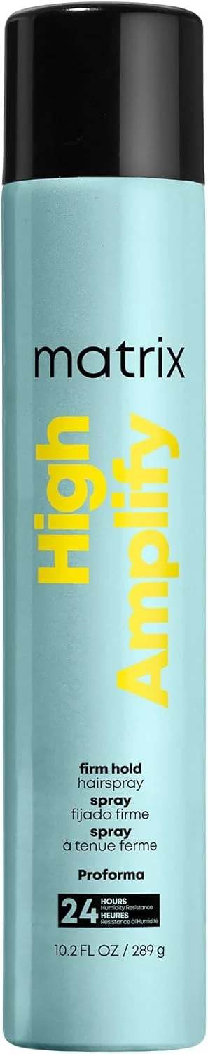 اسپری موی نگهدارنده قوی ماتریکس High Amplify ProForma - افزایش حجم و درخشش شدید، مناسب موهای نازک، بدون سیلیکون و وگان، مقاوم در برابر رطوبت، مناسب انواع مو