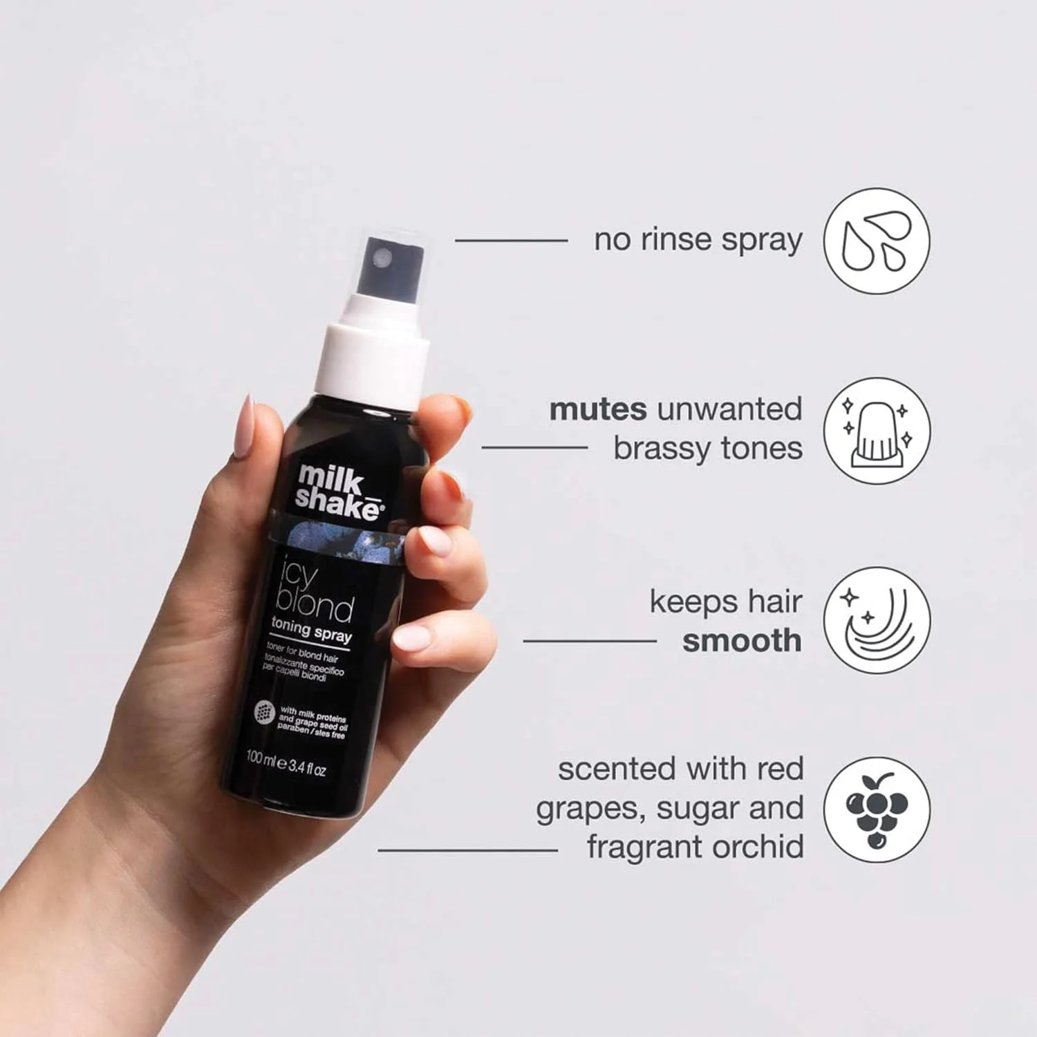 اسپری تونینگ مو بلوند یخی میلک شیک - 100 میلی لیتر