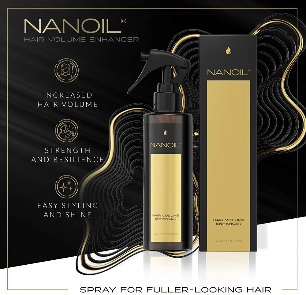 اسپری حجم دهنده مو نانوئیل 200 میلی لیتر - اسپری برای موهایی با ظاهر پرپشت تر. موهای نازک، آسیب دیده یا به راحتی سنگین شده، فاقد حجم، اثر تقویت کننده، موهای قابل کنترل تر و براق اسپری حجم دهنده مو نانوئیل 200 میلی لیتر - اسپری برای موهایی با ظاهر پرپشت تر. موهای نازک، آسیب دیده یا به راحتی سنگین شده، فاقد حجم، اثر تقویت کننده، موهای قابل کنترل تر و براق
