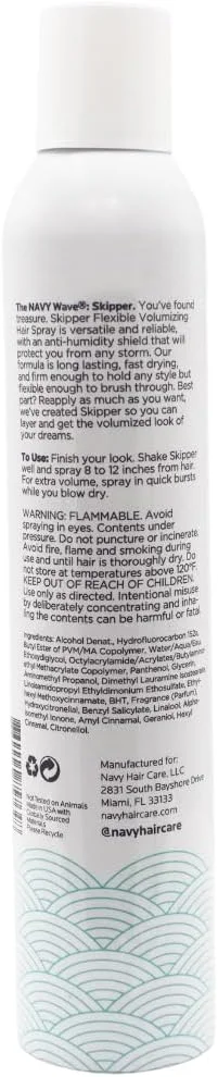 اسپری حجم دهنده انعطاف پذیر مو نیوی برای حالت دهی | اسپری ضخیم کننده و حجم دهنده | اسپری برای زنان و مردان | اسپری حجم دهنده برای موهای نازک، کم پشت، صاف یا ضعیف