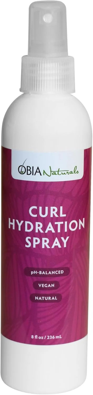اسپری آبرسان موی فر OBIA Naturals - طراوت بخش، مرطوب کننده و مغذی برای موهای خشک و فر، 236 میلی لیتر.