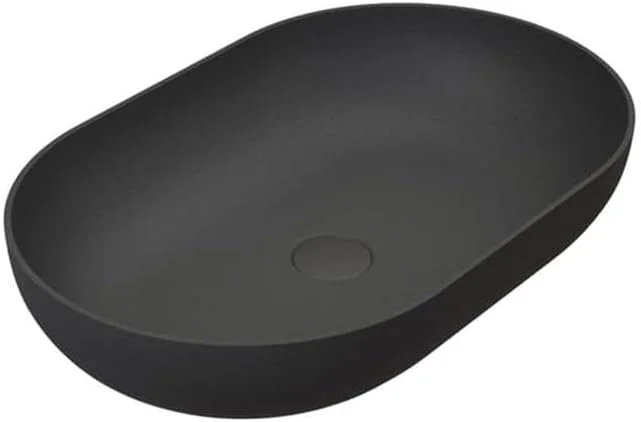 روشویی روکار برنستین 54.2 (عرض) x 34.2 (عمق) سانتی متر به همراه شیر تخلیه - مشکی مات