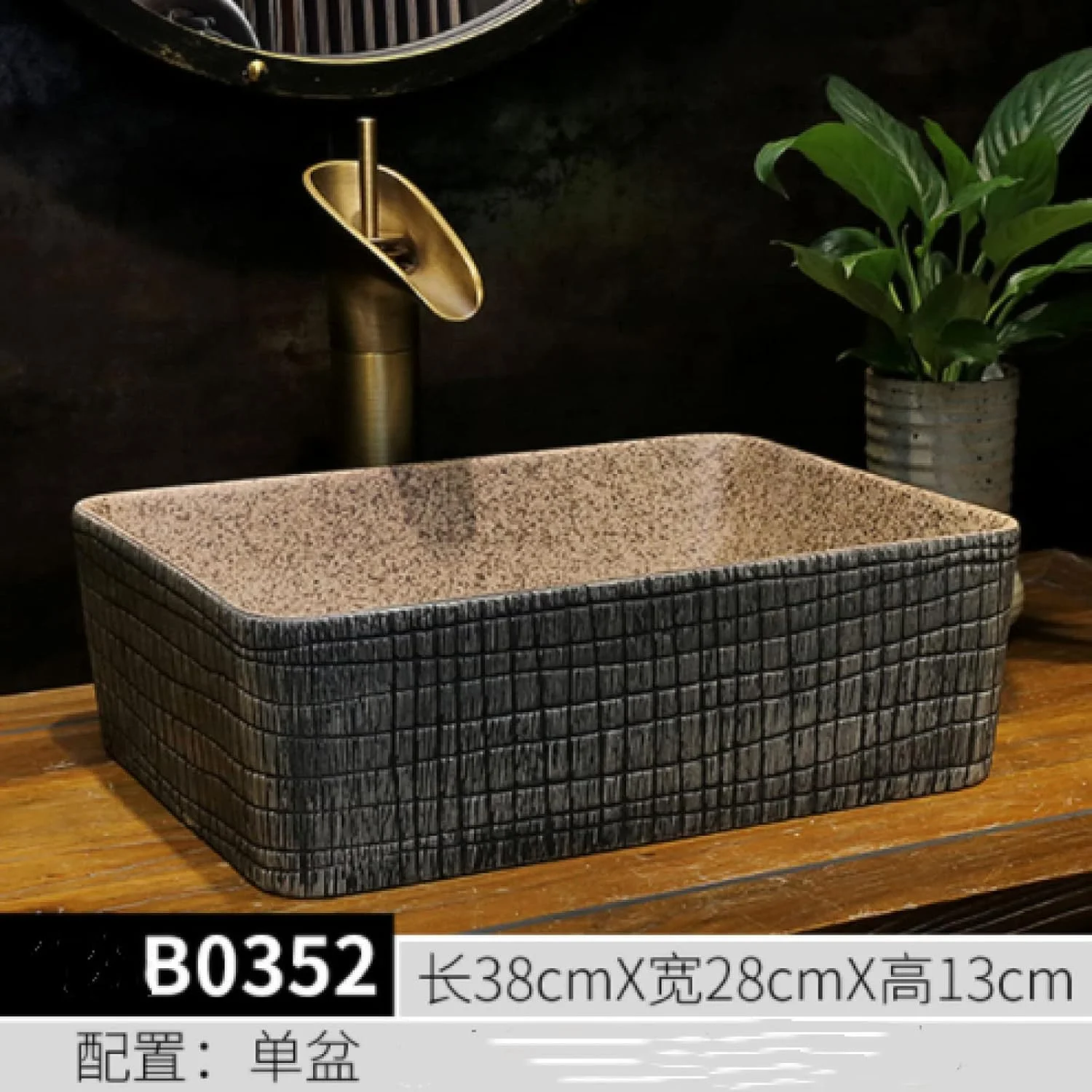 روشویی گرانیتی طرح سنگ، سرامیکی کوچک مناسب روشویی خانگی - 6