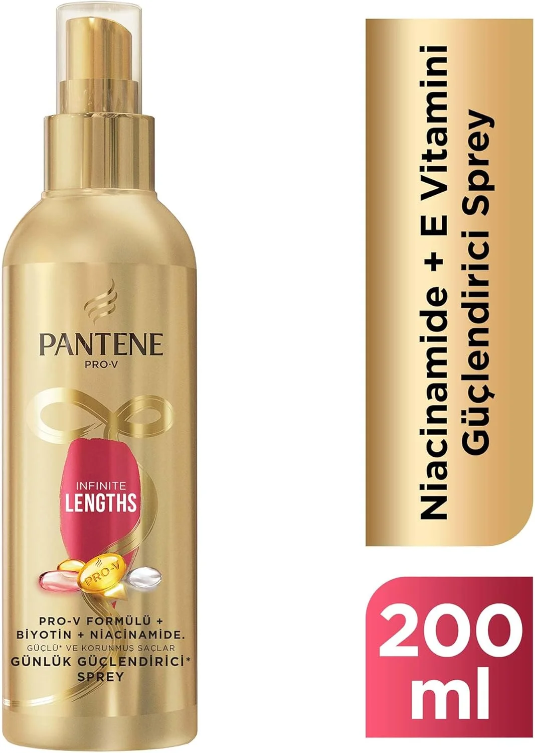اسپری تقویت کننده روزانه مو پنتن مدل Infinite Lengths حجم 200 میلی لیتر