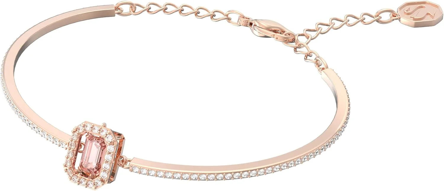 دستبند زنانه رودیوم اندود شده سواروسکی با کریستال های درخشان