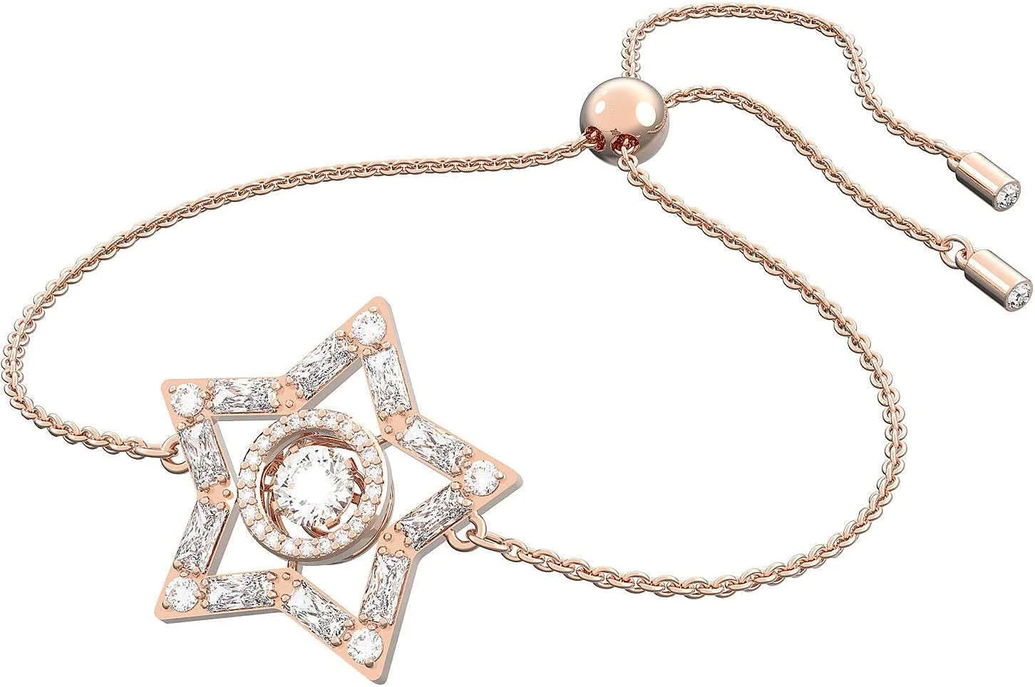 دستبند ستاره استلا سواروسکی، سفید، تک سایز