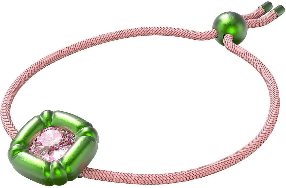 دستبند Dulcis سواروسکی، کریستال های برش کوسن، سبز