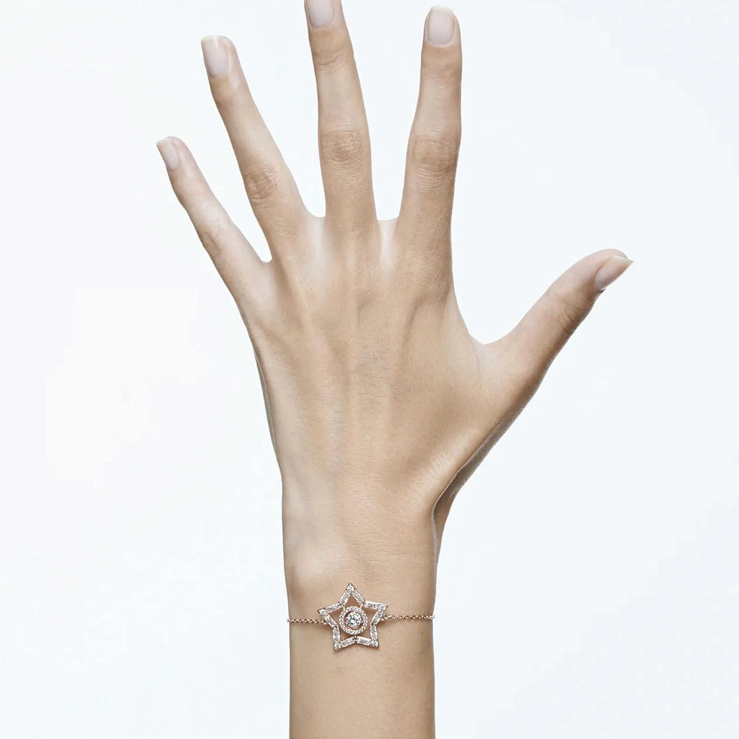 دستبند ستاره استلا سواروسکی، سفید، تک سایز دستبند ستاره استلا سواروسکی، سفید، تک سایز