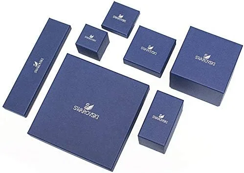 دستبند قو ایکونیک سواروسکی، مشکی، روکش طلای رزگلد