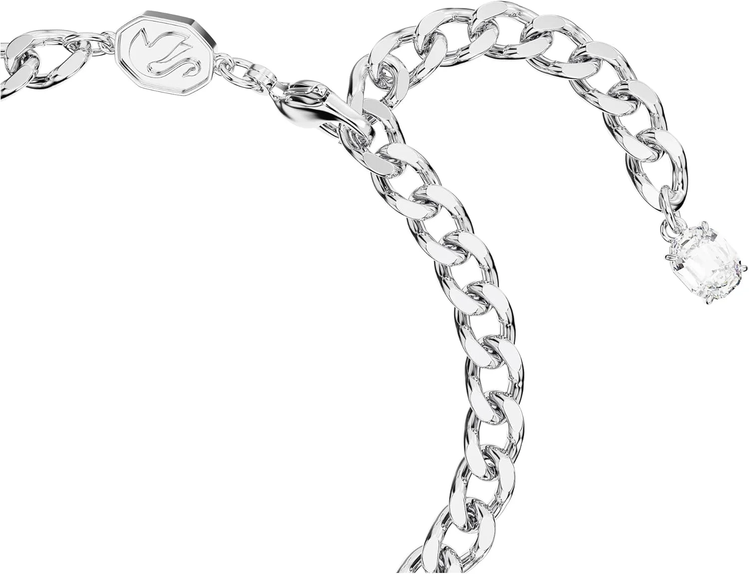 دستبند دکسترا سواروسکی، برش های متنوع، سفید، روکش رودیوم دستبند دکسترا سواروسکی، برش های متنوع، سفید، روکش رودیوم