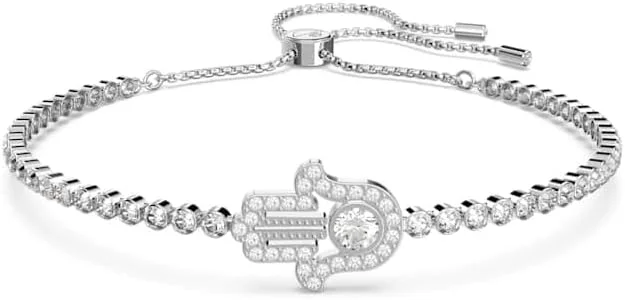 دستبند النگویی سواروسکی مدل ماتریکس، روکش رودیوم سفید - 5632065، تک سایز، روکش رودیوم، کریستال