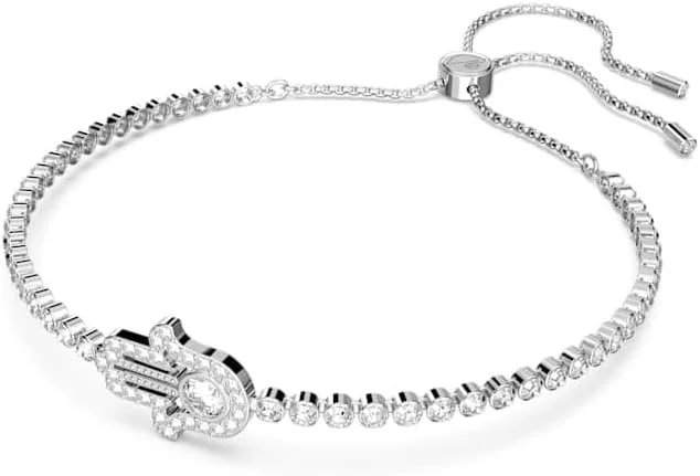 دستبند النگویی سواروسکی مدل ماتریکس، روکش رودیوم سفید - 5632065، تک سایز، روکش رودیوم، کریستال